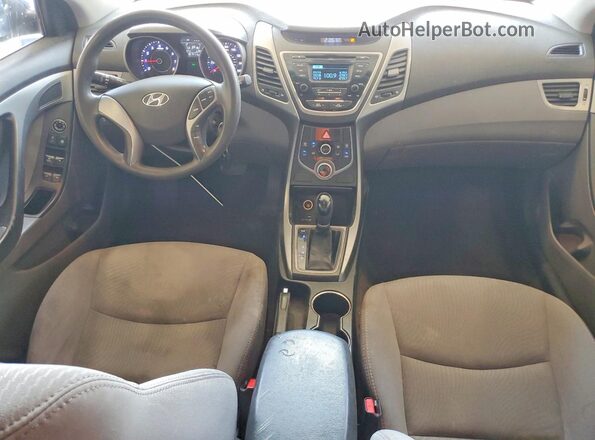 5NPDH4AE6GH688093 2016 HYUNDAI ELANTRA Синий Вид панели приборов