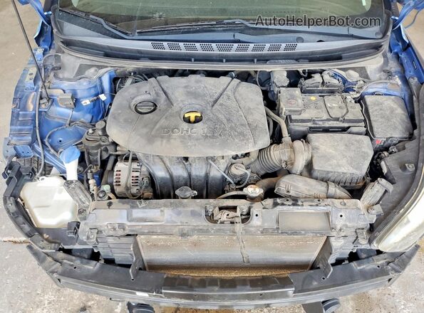 5NPDH4AE6GH688093 2016 HYUNDAI ELANTRA Синий Вид задней части салона
