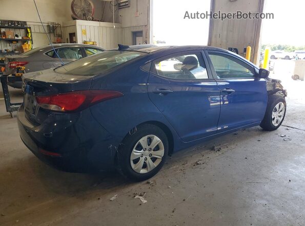 5NPDH4AE6GH688093 2016 HYUNDAI ELANTRA Синий Задняя правая четверть
