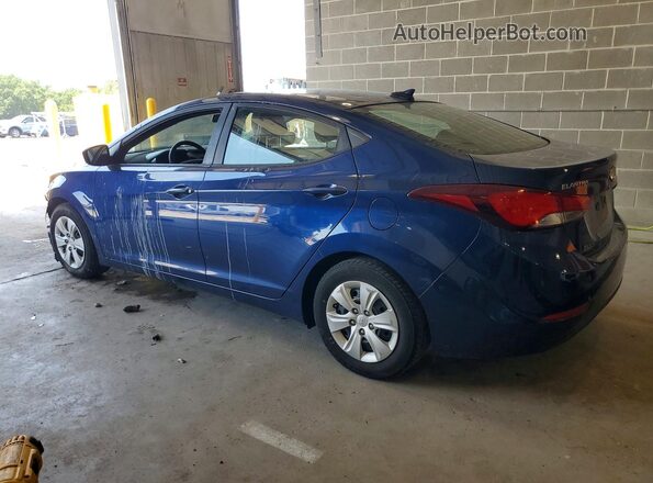 5NPDH4AE6GH688093 2016 HYUNDAI ELANTRA Синий Задняя левая четверть