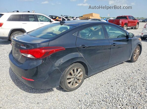 5NPDH4AE6GH689566 2016 HYUNDAI ELANTRA Black Trasero derecho