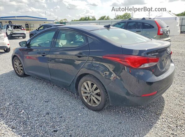 5NPDH4AE6GH689566 2016 HYUNDAI ELANTRA Black Trasero izquierdo