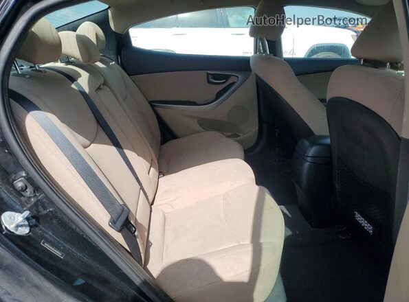 5NPDH4AE6GH689566 2016 HYUNDAI ELANTRA Black Vista de los asientos traseros