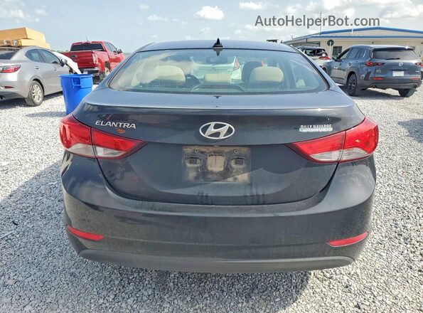 5NPDH4AE6GH689566 2016 HYUNDAI ELANTRA Black Vista trasera