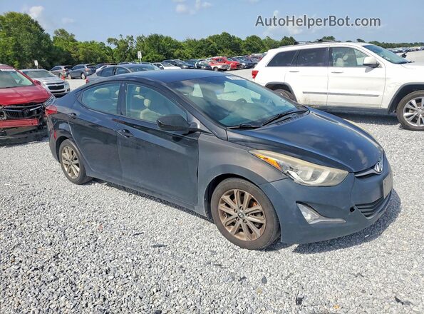 5NPDH4AE6GH689566 2016 HYUNDAI ELANTRA Black Delantero derecho