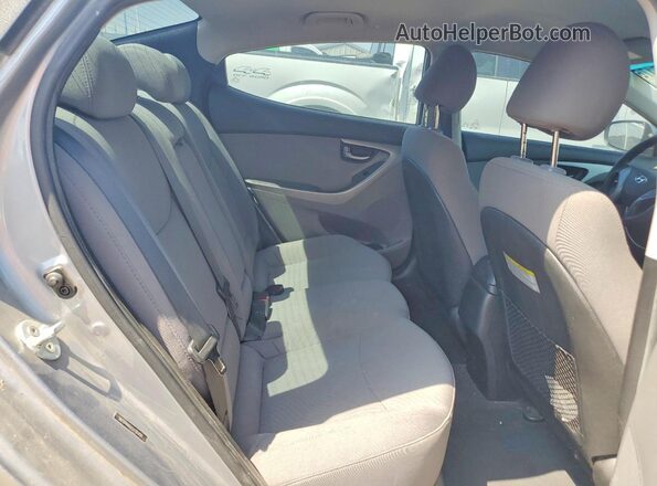 5NPDH4AE6GH701456 2016 HYUNDAI ELANTRA Silver Հետևի նստատեղերի տեսք