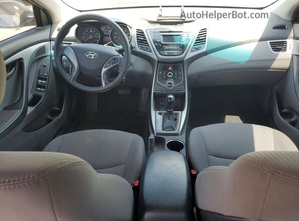 5NPDH4AE6GH701456 2016 HYUNDAI ELANTRA Silver Առջևի վահանակի տեսք