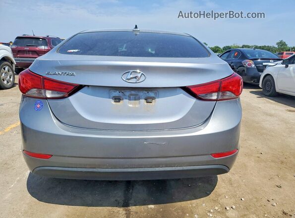 5NPDH4AE6GH701456 2016 HYUNDAI ELANTRA Silver Հետևի տեսք