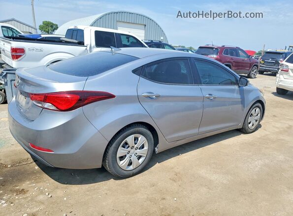 5NPDH4AE6GH701456 2016 HYUNDAI ELANTRA Silver Հետևի աջ