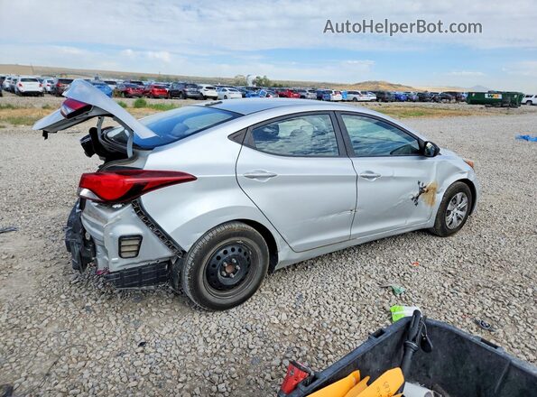 5NPDH4AE6GH708536 2016 HYUNDAI ELANTRA Silver Rear right