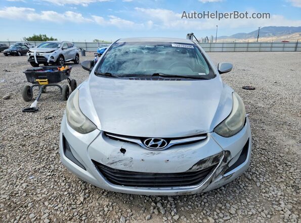 5NPDH4AE6GH708536 2016 HYUNDAI ELANTRA Silver Front view