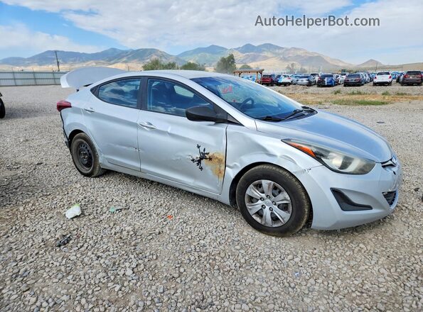 5NPDH4AE6GH708536 2016 HYUNDAI ELANTRA Silver Front right