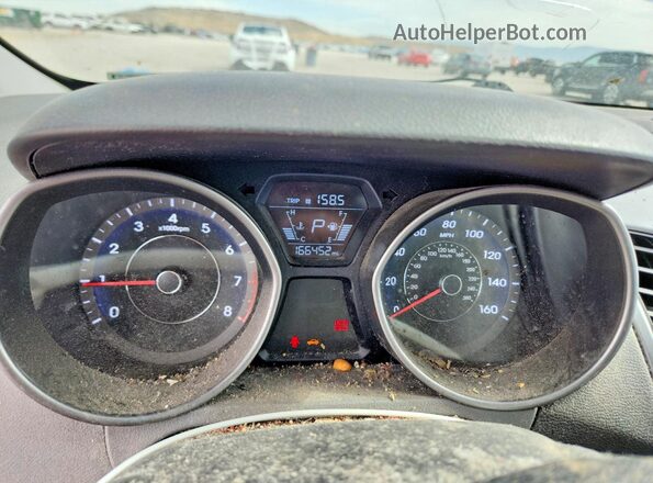 5NPDH4AE6GH708536 2016 HYUNDAI ELANTRA Silver Instrument cluster view