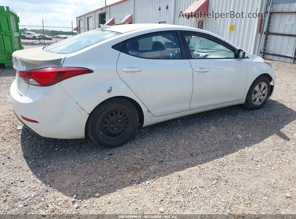5NPDH4AE6GH711842 2016 HYUNDAI ELANTRA White Trasero derecho