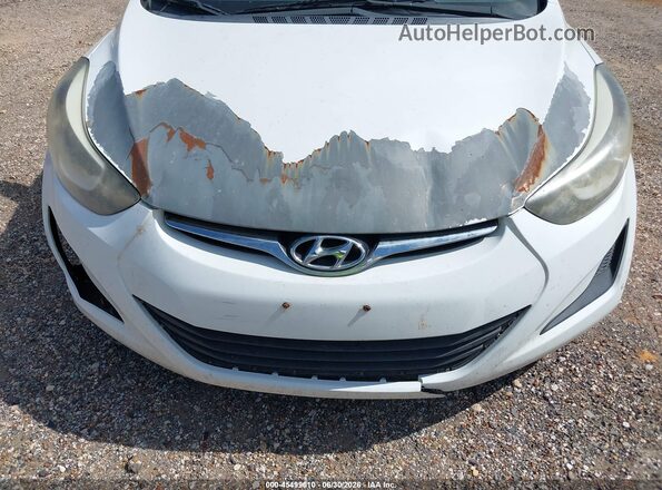 5NPDH4AE6GH711842 2016 HYUNDAI ELANTRA White Vista frontal