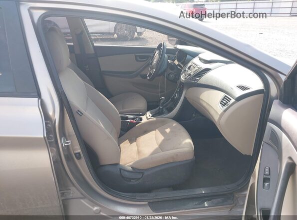 5NPDH4AE6GH715180 2016 HYUNDAI ELANTRA Gray Front interior view