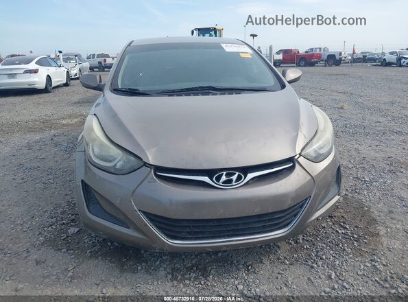 5NPDH4AE6GH715180 2016 HYUNDAI ELANTRA Gray Instrument cluster view