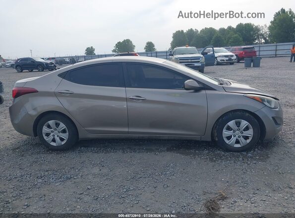 5NPDH4AE6GH715180 2016 HYUNDAI ELANTRA Gray Rear interior view