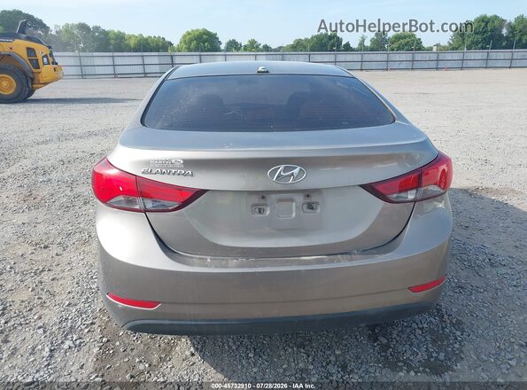 5NPDH4AE6GH715180 2016 HYUNDAI ELANTRA Gray 