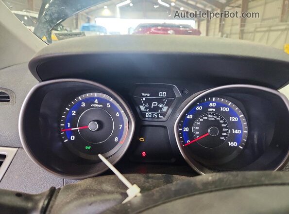 5NPDH4AE6GH723361 2016 HYUNDAI ELANTRA Black Vista del cuadro de instrumentos