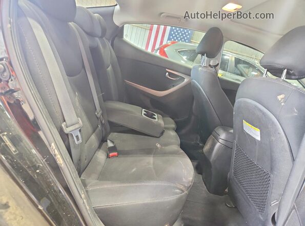 5NPDH4AE6GH723361 2016 HYUNDAI ELANTRA Black Vista de los asientos traseros