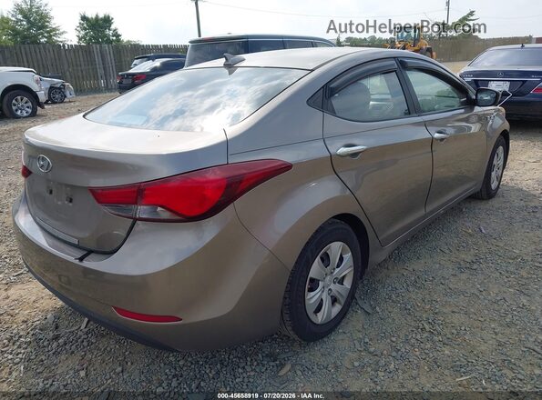 5NPDH4AE6GH732397 2016 HYUNDAI ELANTRA Gray Rear right