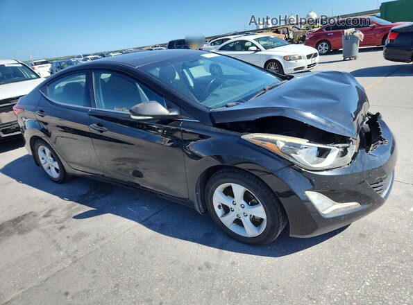 5NPDH4AE6GH735459 2016 HYUNDAI ELANTRA Black წინა მარჯვენა