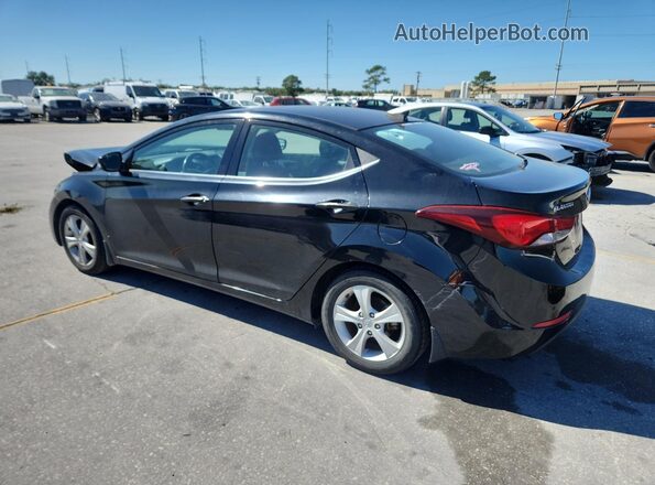 5NPDH4AE6GH735459 2016 HYUNDAI ELANTRA Black უკანა მარცხენა