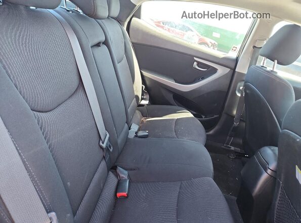5NPDH4AE6GH735459 2016 HYUNDAI ELANTRA Black უკანა სავარძლების ხედი