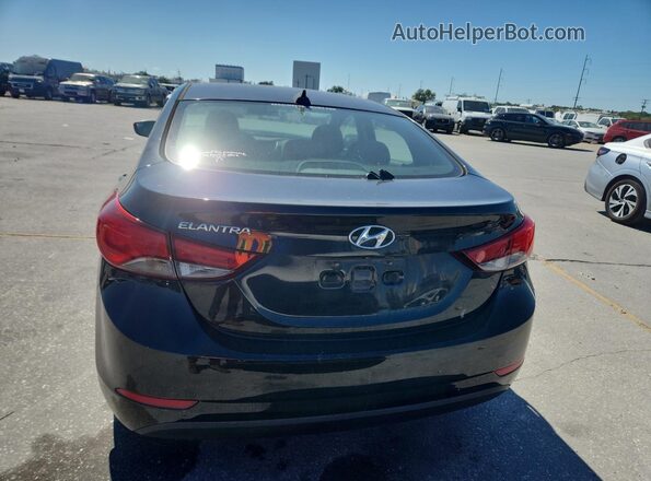 5NPDH4AE6GH735459 2016 HYUNDAI ELANTRA Black უკანა ხედი