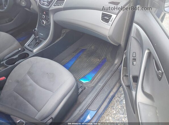 5NPDH4AE6GH738376 2016 HYUNDAI ELANTRA Navy Vista interior delantera