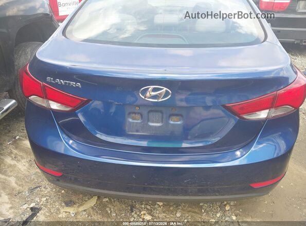 5NPDH4AE6GH738376 2016 HYUNDAI ELANTRA Navy 