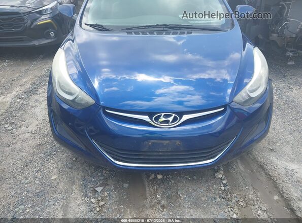 5NPDH4AE6GH738376 2016 HYUNDAI ELANTRA Navy Vista del cuadro de instrumentos