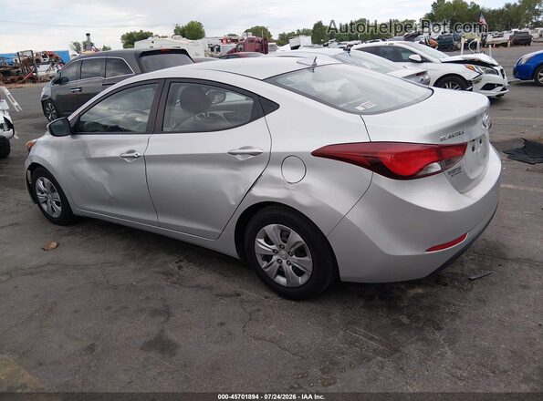 5NPDH4AE6GH742489 2016 HYUNDAI ELANTRA Silver Trasero izquierdo
