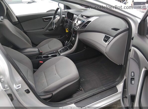 5NPDH4AE6GH742489 2016 HYUNDAI ELANTRA Silver Vista interior delantera