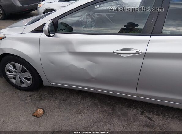 5NPDH4AE6GH742489 2016 HYUNDAI ELANTRA Silver Vista del cuadro de instrumentos