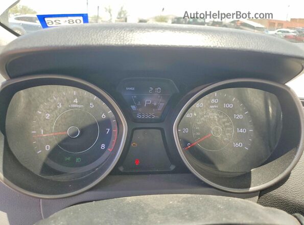 5NPDH4AE6GH749538 2016 HYUNDAI ELANTRA Silver Вид щитка приладів