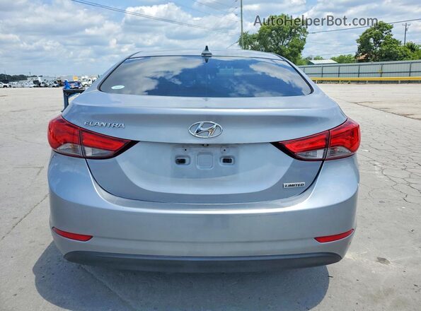 5NPDH4AE6GH764170 2016 HYUNDAI ELANTRA Silver Rear view
