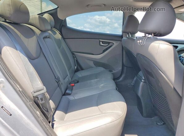5NPDH4AE6GH764170 2016 HYUNDAI ELANTRA Silver Rear seats view