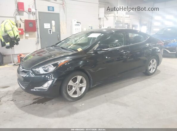 5NPDH4AE6GH784144 2016 HYUNDAI ELANTRA Black Vista tres cuartos delantera izquierda