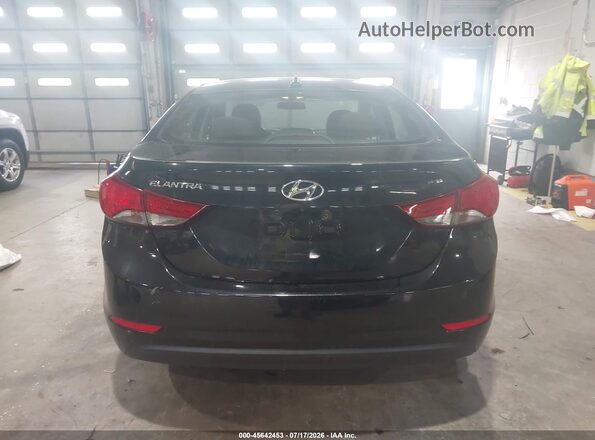 5NPDH4AE6GH784144 2016 HYUNDAI ELANTRA Black 