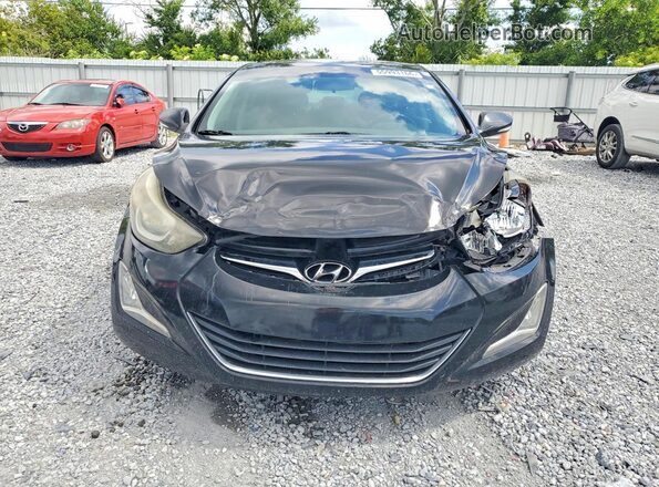 5NPDH4AE6GH788663 2016 HYUNDAI ELANTRA Black Вид спереду