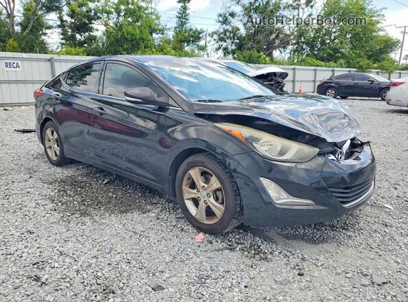 5NPDH4AE6GH788663 2016 HYUNDAI ELANTRA Black Передня права чверть