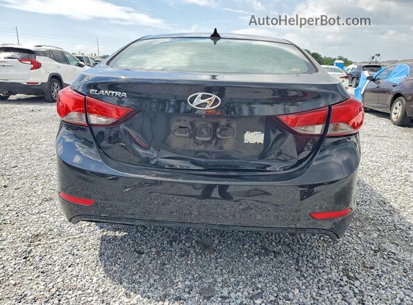 5NPDH4AE6GH788663 2016 HYUNDAI ELANTRA Black Вид ззаду