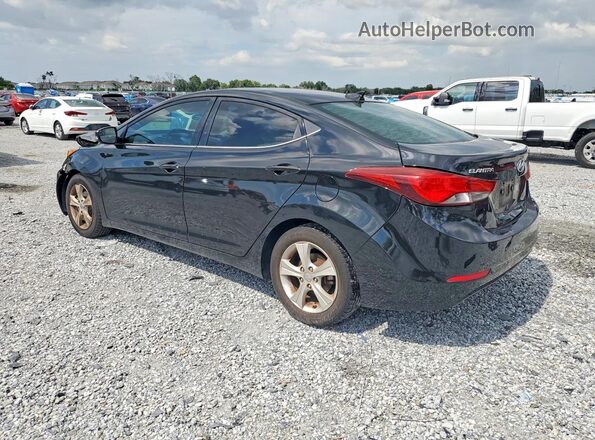 5NPDH4AE6GH788663 2016 HYUNDAI ELANTRA Black Задня ліва чверть
