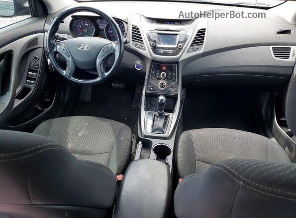 5NPDH4AE6GH788663 2016 HYUNDAI ELANTRA Black Вид панелі приладів
