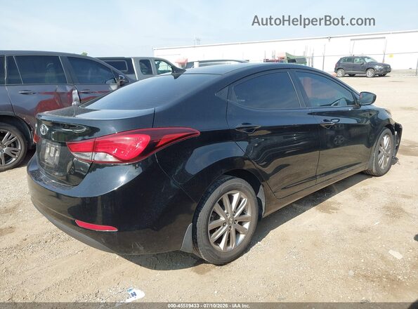 5NPDH4AE7GH653286 2016 HYUNDAI ELANTRA Black Rear right