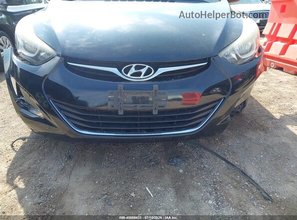 5NPDH4AE7GH653286 2016 HYUNDAI ELANTRA Black Instrument cluster view