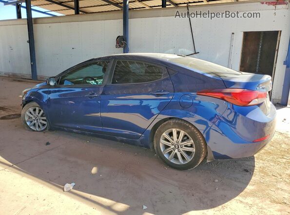 5NPDH4AE7GH659136 2016 HYUNDAI ELANTRA Blue Trasero izquierdo