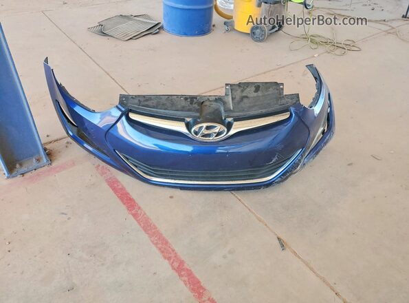 5NPDH4AE7GH659136 2016 HYUNDAI ELANTRA Blue Vista del compartimento del motor